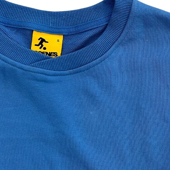 Scenes Soccer Mens Seleccion NYC Crewneck Sweatshirt Blue Small Streetwear - Picture 12 of 12